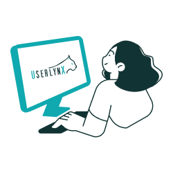 une personne qui s'inscrit sur Userlynx